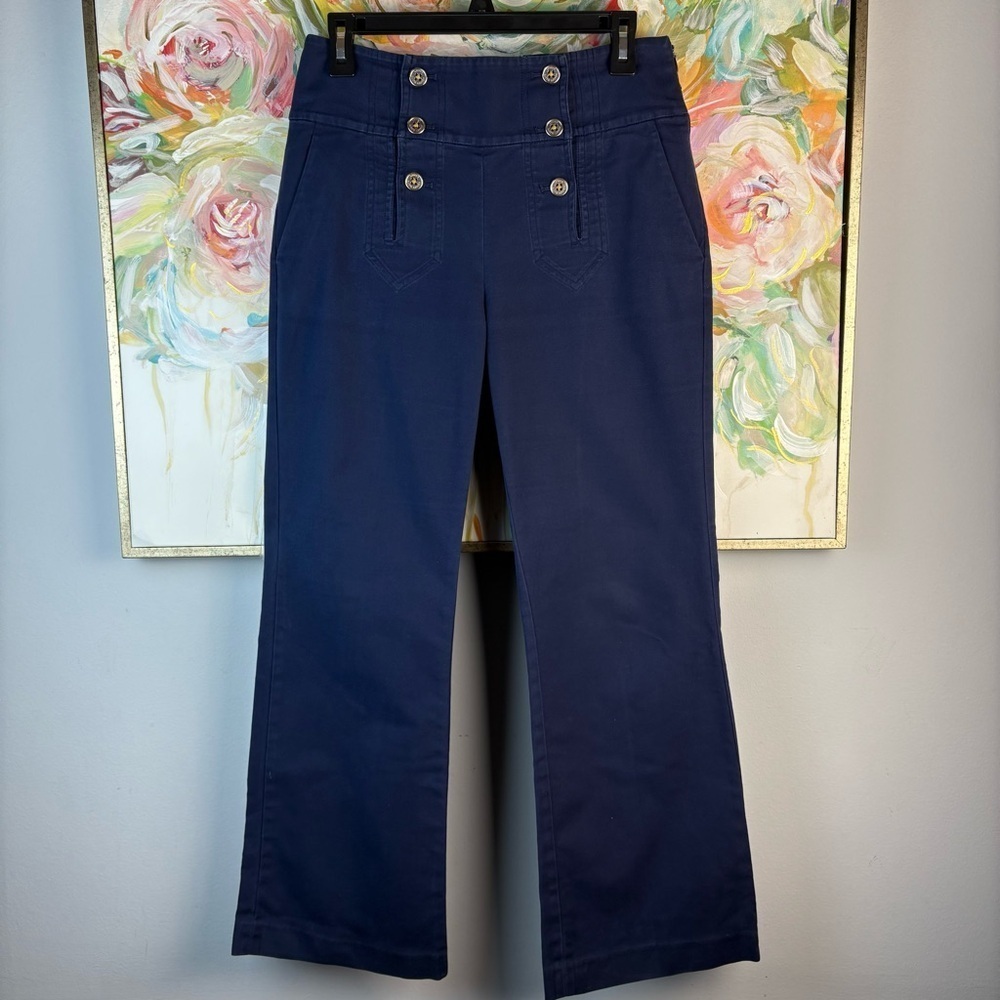 Lauren Ralph Lauren Petite Navy Sailor Pants - Size 6P